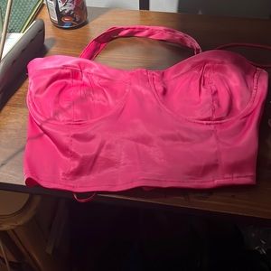 Corset top pink